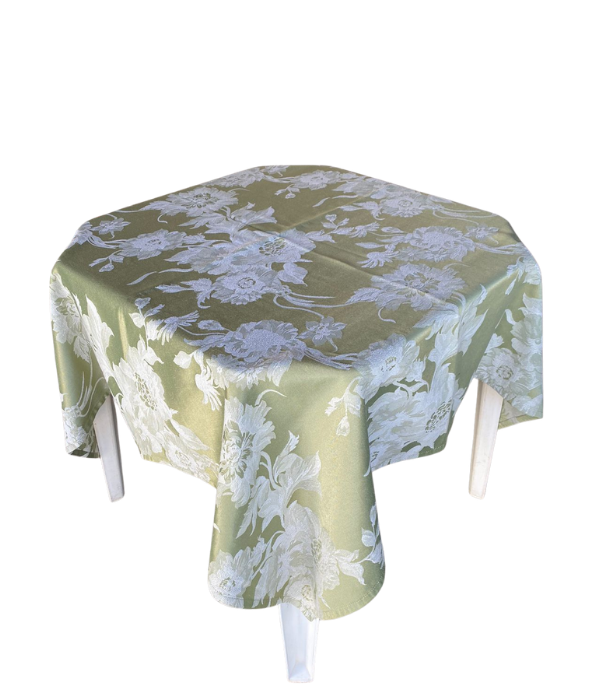 Toalha Quadrada Jacquard Verde Musgo