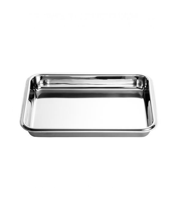 Travessa Retangular Rasa Inox 